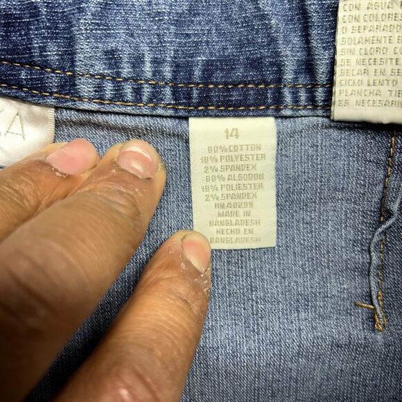 ERIKA Women’s Jeans Size 14 Blue Straight Leg Stretch Waist Comfort Fit - Picture 9 of 16